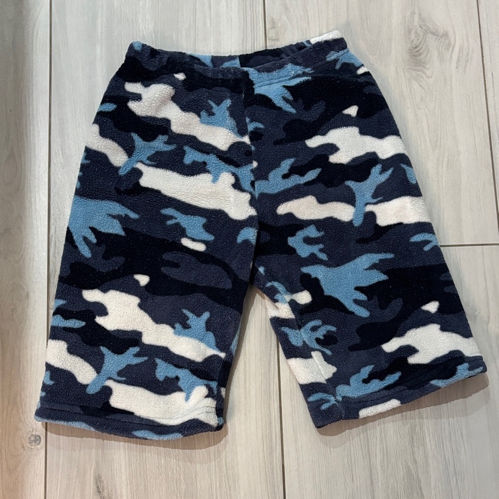 Kids Fleece Camouflage Pajama Shorts